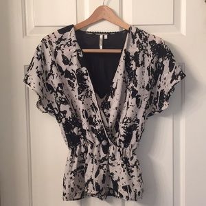 Peplum Printed Shirt